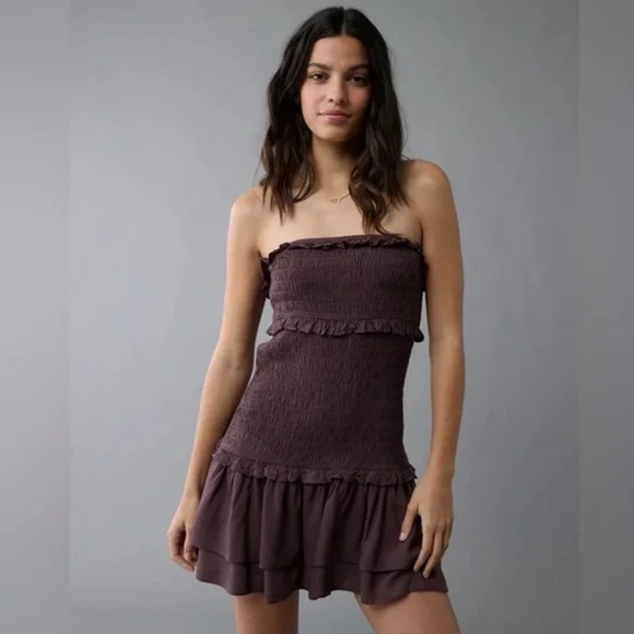 American Eagle Outfitters Dresses & Skirts - American Eagle Smocked Ruffle Mini Dress W2308 Sz M